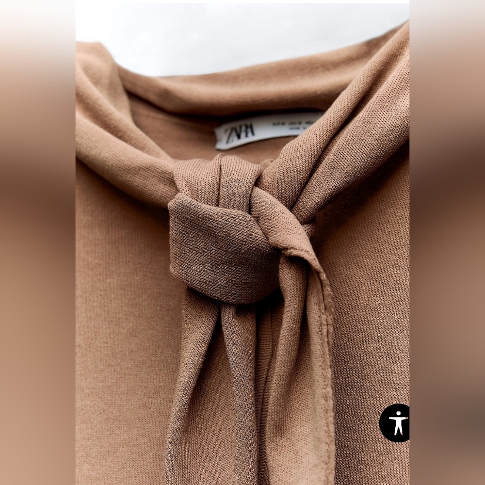 Elegant Tan Women's Sweater - Picture 7 of 9